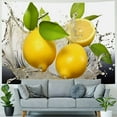 thumbnail image 4 of BCIIG Lemons Leaves Tapestry Wall Hanging Unique Style Graphic Tapestries Home Wall Decor Art for Living Room Bedroom Apartment Farmhouse Dorm 40x30inch, 4 of 6