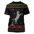 thumbnail image 1 of Camiseta de manga corta con estampado 3d para hombre, camiseta informal de moda con gráficos de ambiente festivo navideño, Top cómodo con cuello redondo Pop, 1 of 4