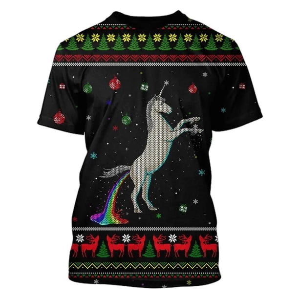 Camiseta de Navidad para hombre, ropa de Cosplay con cuello redondo, pantalón corto informal con estampado 3D, camisetas de manga grande, ropa informal estilo Hip Hop, novedad de 2022
