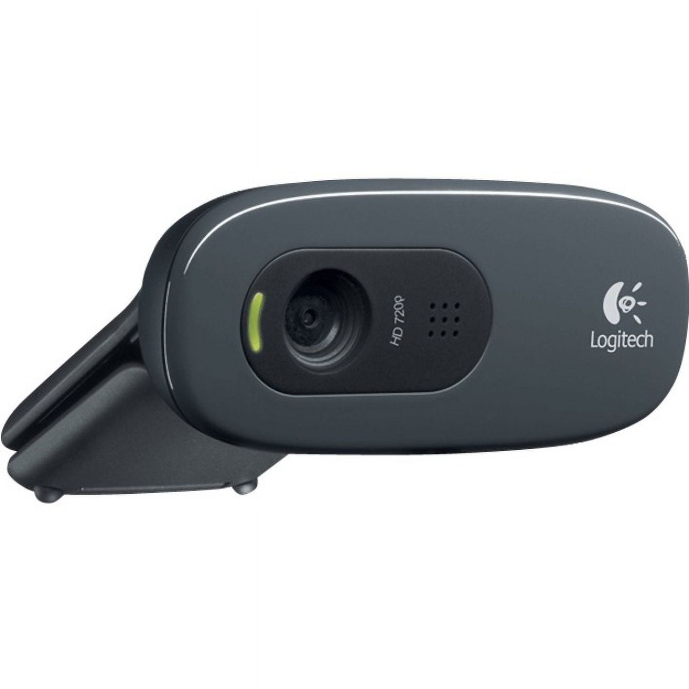 Logitech C270 Webcam, Black, USB 2.0