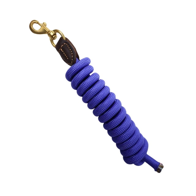 AWHAO Equestrian Horse Lead Rope Copper Buckle Training Leash Portable Halter Rope for Blue
