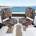 thumbnail image 7 of 2 Pack Low Back Folding Marine Seats, Fishing Boat Seat with Thickened Sponge Padding and Molded Plastic Frame, Captain Chairs for Fishing, Cruises, Sightseeing, Speedboat, 7 of 7