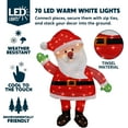 thumbnail image 2 of Joyfy 3 FT Santa Yard Light Christmas Outdoor Decorations,70 Pre-Lit LED Christmas Decorations,Christmas Yard Light with Stakes Decorations Outdoor Holiday Decor, 2 of 5