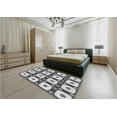 thumbnail image 5 of Ahgly Company Machine Washable Indoor Round Transitional Grey Gray Area Rugs, 7' Round, 5 of 7