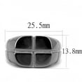 thumbnail image 1 of TK3273 - IP Light Black (IP Gun) Stainless Steel Ring with No Stone, 1 of 1