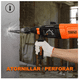 thumbnail image 4 of Rotomartillo electroneumático BLOOSOM Rh910 Naranja y Negro 800W, 4 of 4
