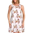 thumbnail image 1 of Balery Dachshund Dog Puppy Vestidos de verano para mujer con estampado: vestido holgado sin mangas, vestido playero informal y cómodo para días calurosos., 1 of 7