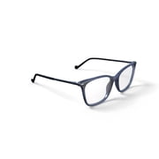 Bio Eyes Womens Willow Square Prescription Eyeglasses with Case, Grey