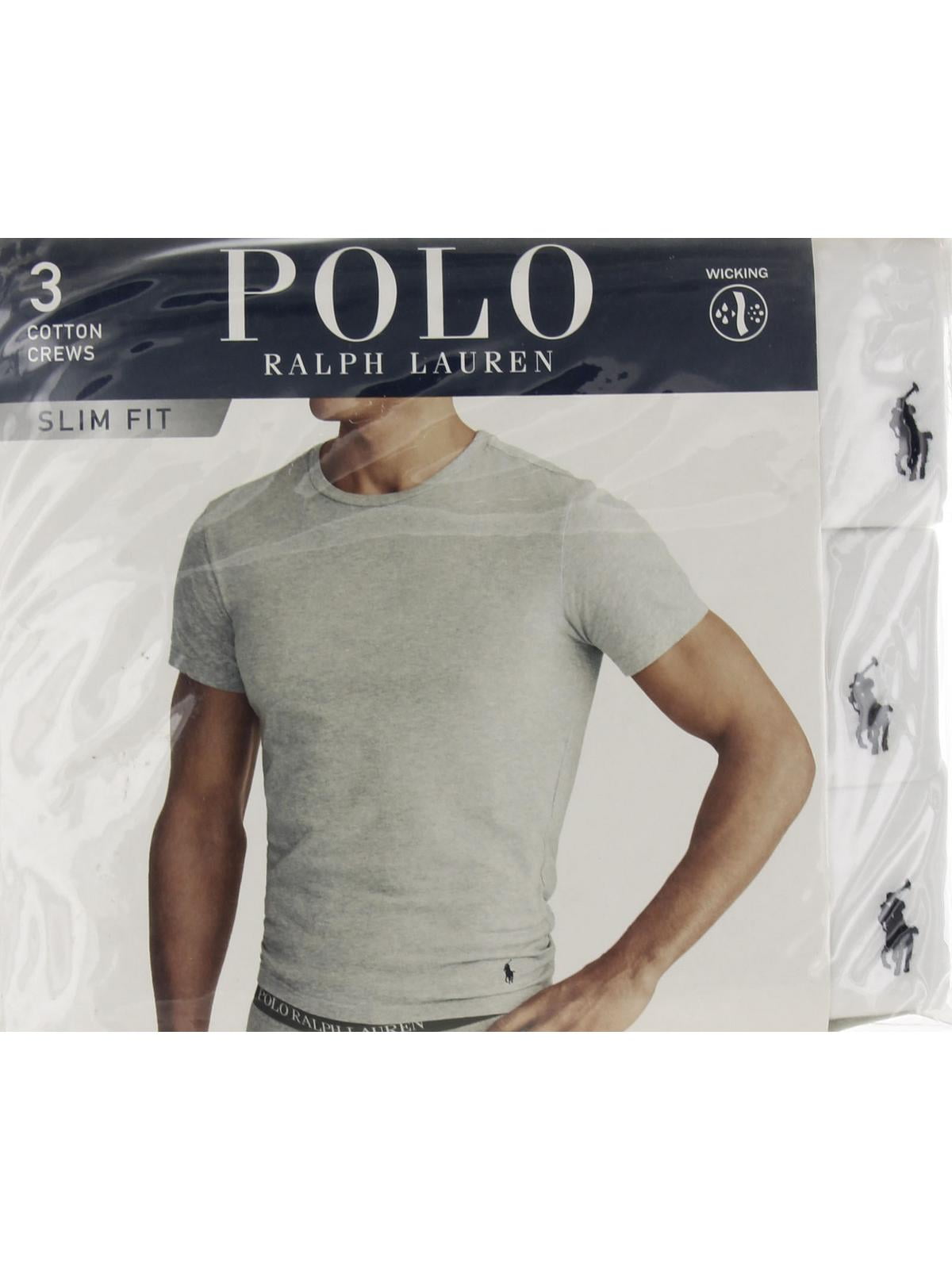Polo Ralph Lauren Classic Fit Cotton T-Shirt 3-Pack - Walmart.com