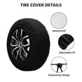 thumbnail image 2 of Gukieu Rottweiler Print Car Tire Cover, Adjustable Waterproof and Dustproof Tire Protection Cover, Suitable for SUV, Truck, Van-17 inch, 2 of 6