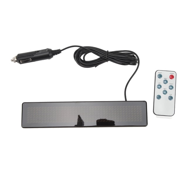 Señal De Coche LED Con Control Remoto Pantalla De Señal LED De Publicidad Programable Diseño De Bricolaje, Múltiples Modos De Visualización Para Tienda DC5-12V 230x50x10mm