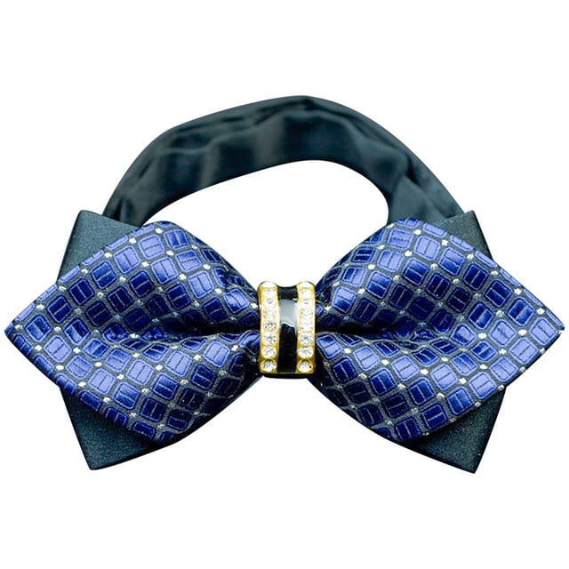 Bangcool Men Bow Tie Creative Rhinestone Fashion Neck Bowtie Formal Bowtie for Wedding