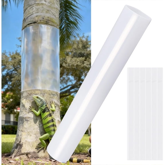 Iguana Tree Wrap, Tree Trunk Protector Guard with Strong Nano Tape Double Sided Adhesive Strips Tree-Safe Guard for Iguana Prevention Climbing Trees (80" x 16")