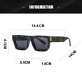 thumbnail image 2 of Gafas de sol modernas y versátiles con personalidad europea y americana, fabricadas en PC, metal, HD., 2 of 5