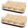 thumbnail image 5 of NOGIS 50pcs Tulip Cupcake Liners, Standard Greaseproof Paper Baking Cups Muffin Liners Holders Perfect for Bridal Showers, Birthday Parties, Banquets, and Catering Events (Beige), 5 of 7