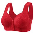 thumbnail image 3 of TEVEQ 3Pc Front Closure Bras for Older Women Front Snap Closure Padded Bra for Older Senior Women, No Underwire Full Coverage Comfortable Bra Everyday Seamless Bras Thin Laceless Breathability Underw, 3 of 3