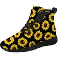 thumbnail image 5 of Aidianart Womens Sunflower High Top Shoes High Top Sneakers Size 11, 5 of 5