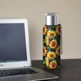 thumbnail image 5 of 20 Oz Black Sunflower Coffee Tumbler Double Wall Insulated Stainless Steel Water Bottle | Metal Reusable Thermoses Flask with Cup Cap | Leak & Sweat Proof with Anti-Dust Lid, 5 of 7