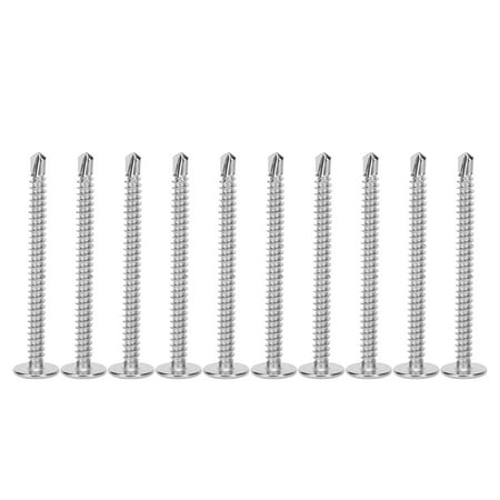 

2024 Big sale 250Pcs Self Tapping Screws 410 Stainless Steel M4.2x50mm Crossed Screw AntiRust Corrosion Resistant