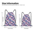 thumbnail image 2 of Balery graffiti style Skull flower Pattern Drawstring Backpack Bag Sport Gym Sackpack Cinch Bags Pattern Drawstring Backpack Bag Sport Gym Sackpack Cinch Bags -Medium, 2 of 6