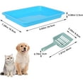 thumbnail image 2 of GHSDFBB 6 Pcs Kitten Litter Box, 6-Color Open Kitten Litter Box, Shallow Litter Box, with a Litter Scoop, Suitable for Cats and Other Small Pets, 2 of 7
