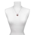 thumbnail image 3 of Delight Jewelry Silvertone Red Enamel Fire Department Medallion Silvertone Grandmother Ring Charm Necklace, 18", 3 of 4