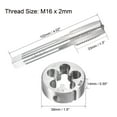 thumbnail image 2 of Uxcell M16 x 2 mm Robinet et Matrice Métriques Ensemble Robinet à Filetage de Machine HSS avec Matrice Ronde, 2 of 6