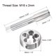 thumbnail image 2 of Juego de machos y matrices métricos Uxcell M16 x 2mm HSS con macho de roscar y matriz redonda, 2 of 6