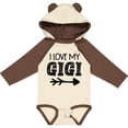 thumbnail image 3 of Inktastic I Love My Gigi with Arrow Boys or Girls Long Sleeve Baby Bodysuit, 3 of 5
