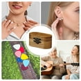 thumbnail image 2 of Wooden Oval Jewelry Organizer Holder Portable Multifunctional Storage for Home Decoration Dressing Table Cabinet, 2 of 8
