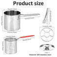 thumbnail image 3 of Deep Fryer with Strainer Basket and Handle Stainless Steel Fry Pot Durable Food Grade Outdoor Fryer with Lid Portable Food Cooking Pot for Frying Fish Shrimp Chicken and Fries, 3 of 7