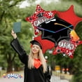 thumbnail image 4 of PMU Graduation "Congrats Grad" Red Foil Balloon Bouquet Pkg/5, 4 of 6
