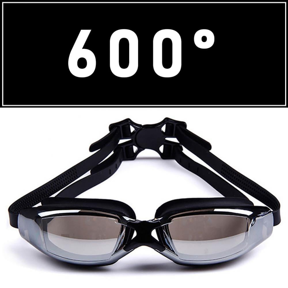 HD Anti UV Protection Plating Coated Swimming Racing Myopia Goggles Men Women 