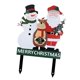 thumbnail image 5 of Letrero navideño de jardín con , Papá y muñeco de nieve, adorno de 30 cm para jardín, estaca decorativa navideña para exteriores, y, 5 of 9