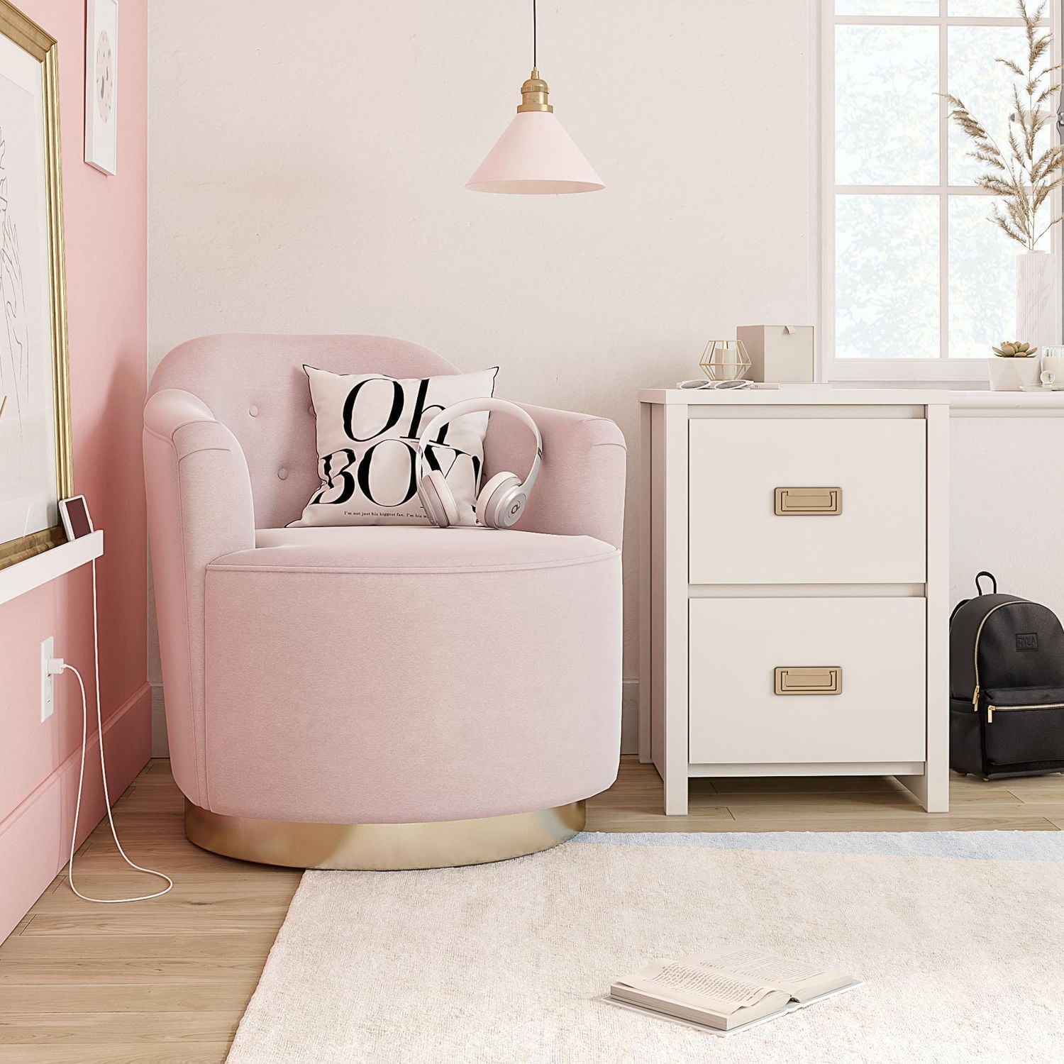 Table de nuit Monarch Hill Haven, blanc