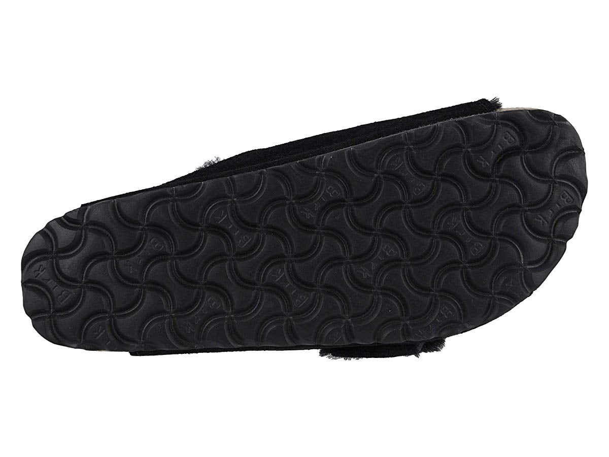 Birkenstock Arosa Shearling Black/Black Suede/Shearling