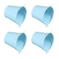 thumbnail image 2 of KAKOWELY Seau à Fleurs en Fer Durable pour Rangement avec Design Rétro Élégant Bleu 4 Pcs, 2.44"X2.44"X2.05 Pouces, 2 of 5