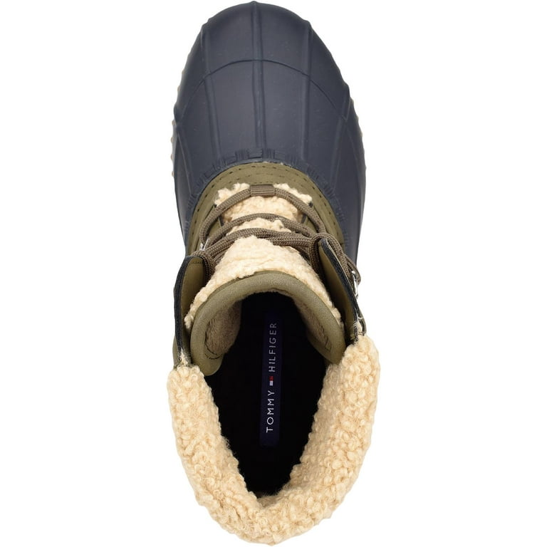 Tommy Hilfiger Womens Rainah Ankle Lace Up Rain Boots