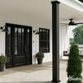 thumbnail image 3 of Hunter - Skyflow 1-light Matte Black,  , Dimmable, Modern Style, Cone Shaped, for Bedrooms, Dining, Living Rooms - 46020, 3 of 9