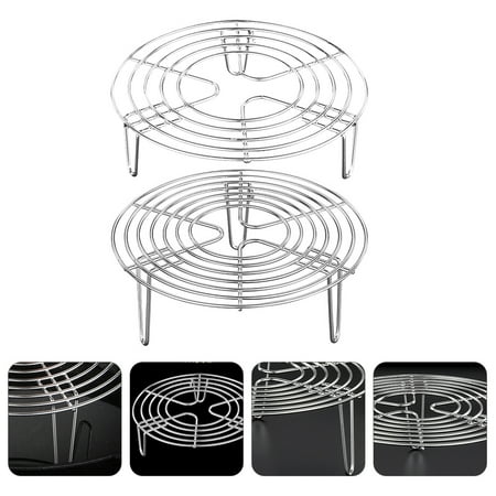 

Yuangui Rack Stainless Steamer Steel Round Cooking Basket Steaming Steam Stand Kitchen Baking Heavy Racks Cooling Duty Gadget