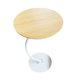 thumbnail image 3 of Mesa auxiliar, mesita de noche, escritorio, mesita de noche, mueble decorativo, escritorio para bebidas, mesa auxiliar de café para espacios pequeños, Color de la madera, 3 of 8