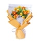 thumbnail image 4 of Ramo de flores de ganchillo, flores artificiales, ramo tejido a mano, adorno de regalo hecho a mano Naranja, 4 of 9