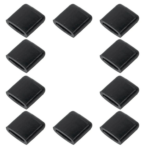 PTOOTP 10-Piece Black Silicone Bumper Pads Replacement Parts for Air Fryer Accessories Home Kitchen Use