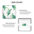 thumbnail image 4 of Goofa Sea Turtle Tissue Box Cover PVC Leather Tissue Holder Square Facial Tissue Case Facial Paper Organizer Dispenser for Bathroom, Vanity Countertop, 4 of 8