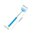 thumbnail image 3 of Plastic Cat Toy Sky Blue Retractable Cat Wand Toy with Long Handle Interactive Teaser with Scratch and Massage for Active Play(1Pcs) JASKFLY, 3 of 9