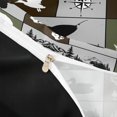 thumbnail image 4 of Meiyoeat Wildlife Mallard Duck Big Bass Fish Deer Bear Duvet Cover Queen, Rustic Fishing and Hunting Queen Bedding, Brown Green Black,3-Piece,No Comforter,Black Reversible, 4 of 6