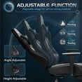 thumbnail image 6 of Homall Massage Gaming Chair Office Chair High Back PU Leather Chair with Footrest, Black, 6 of 9