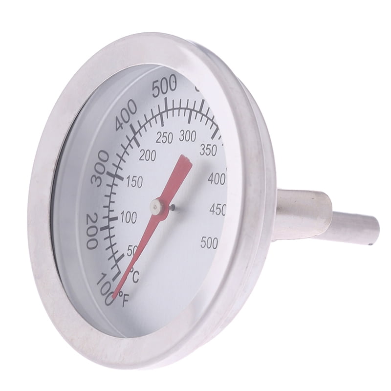 Stainless Steel BBQ Smoker Pit Grill Bimetallic thermometer Temp Gauge
