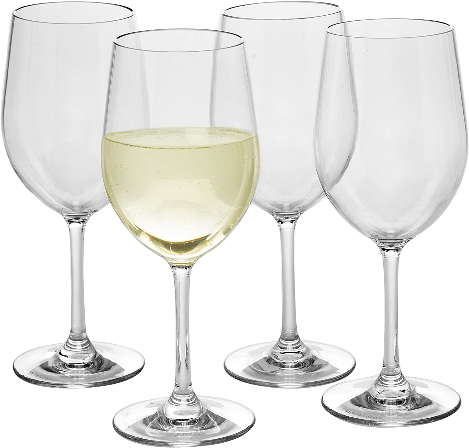 HAKEEMI Fully Tempered Wine Glasses set of 8, 15.5 oz Durable Red Wine  Glasses for Wedding, Party, Dishwasher Safe