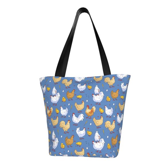 Honeii Chicken Family Print Women Top Handle Satchel Handbags,Fashion Handbag,Messenger Tote Bag Purse for Women,Shoulder Bag Handbag for Travel, Work